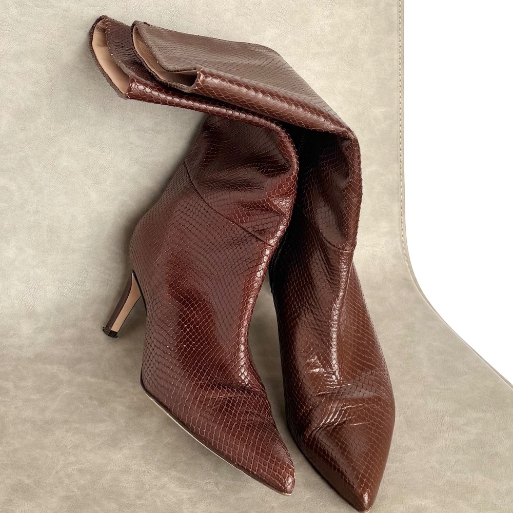 INEZ Mila Regular price $455 in Espresso Snake Emboss - Picture 8 of 8